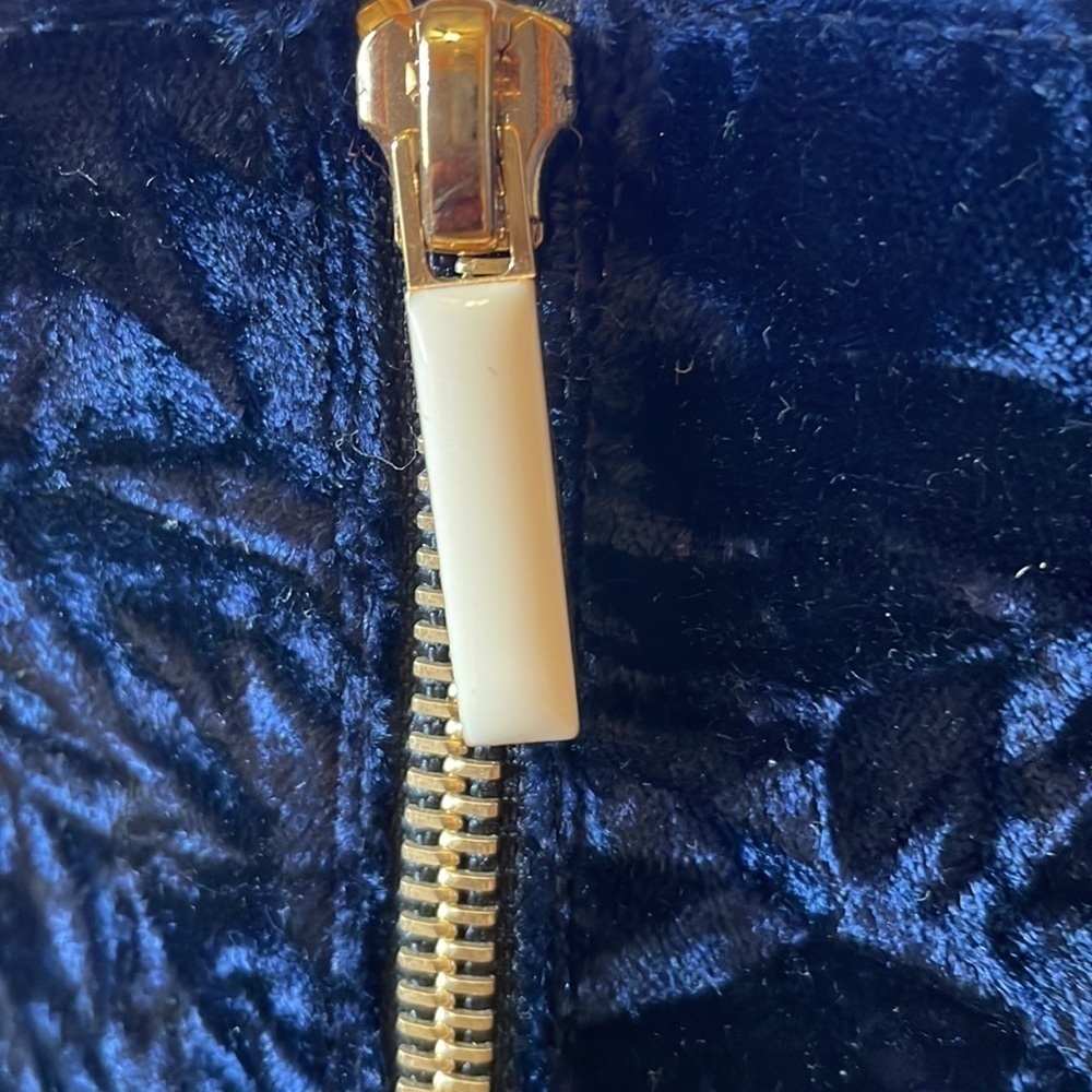 Dear Frances blue crushed velvet spirit boots. NWOT - Picture 8 of 8